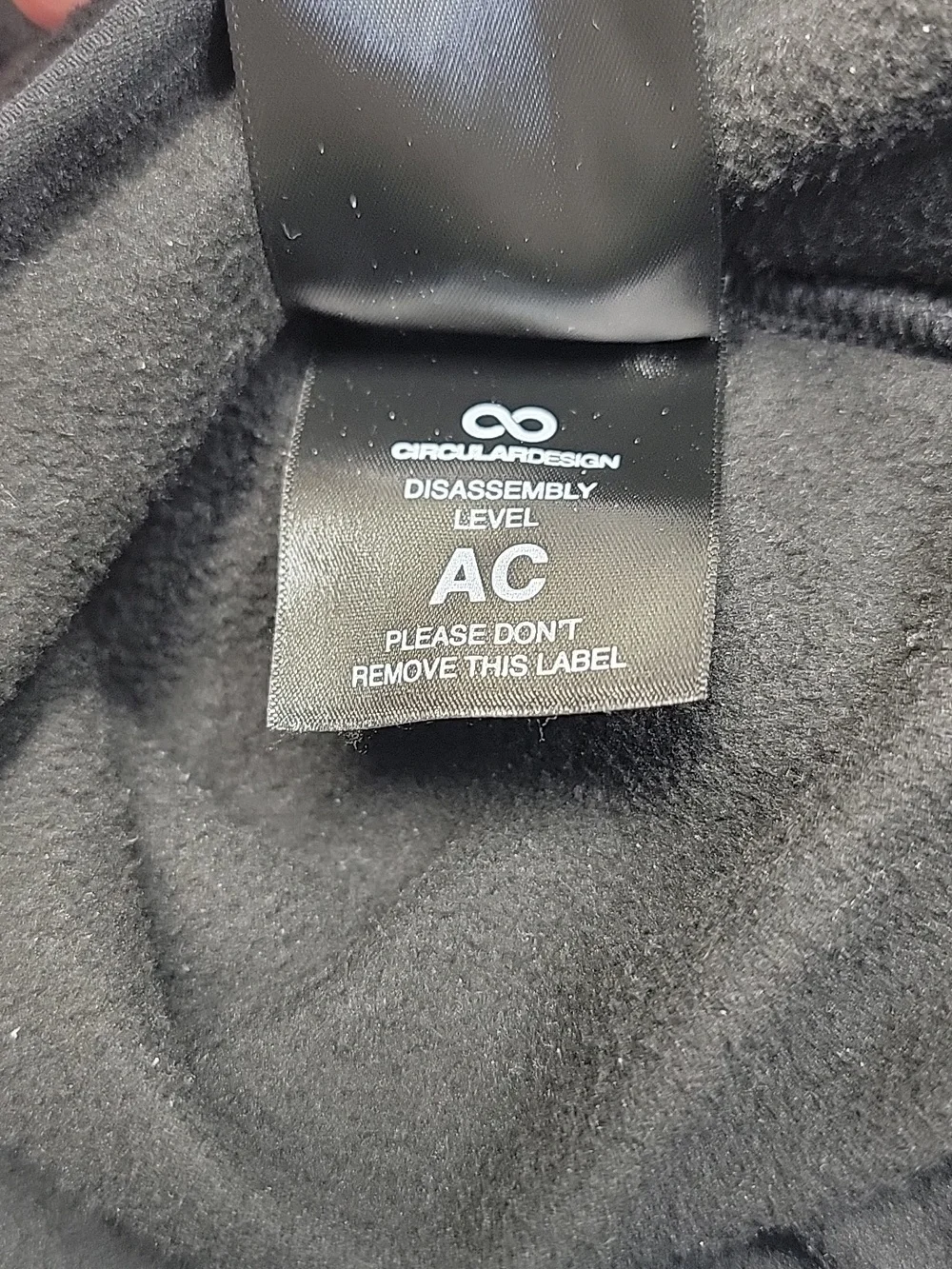 The North Face Black Full-Zip Fleece Jacket with White Logo Mens LARGE